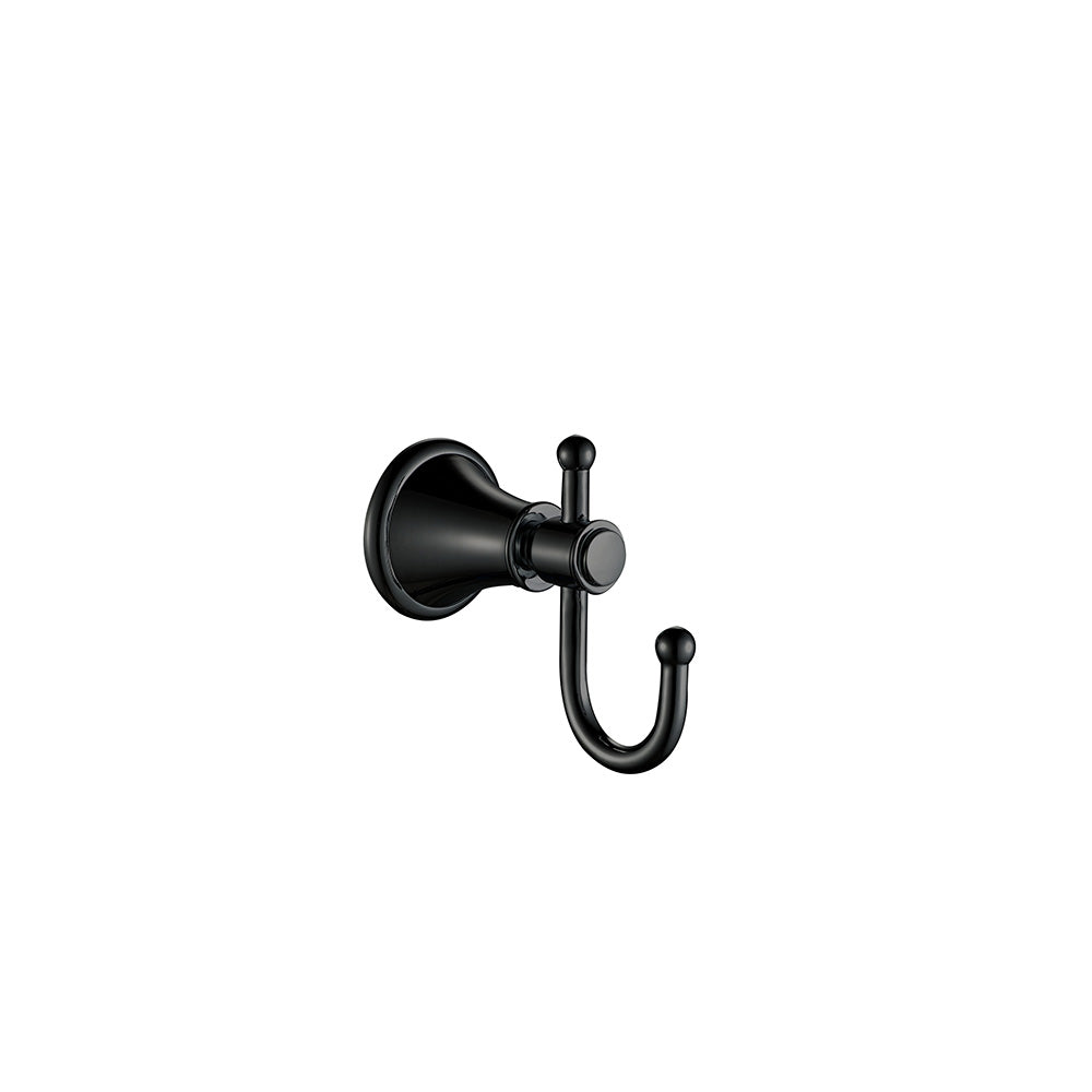 Clasico Vintage Robe Hook in Matt Black - 66506MB - Bathroom Hub