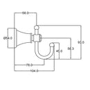 Vintage Robe Hook in Matt Black [66506MB]