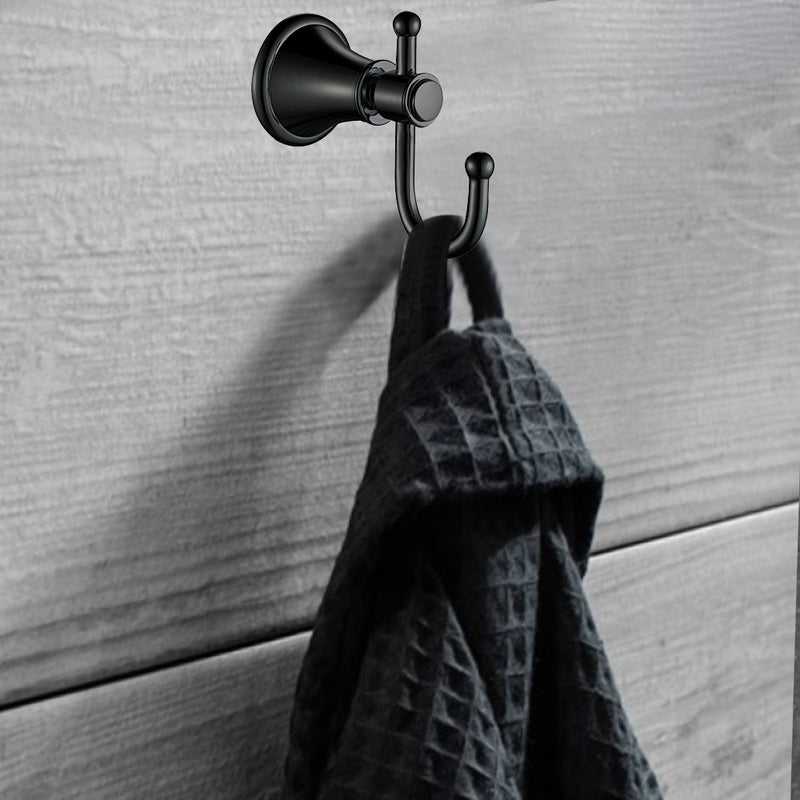 Vintage Robe Hook in Matt Black [66506MB]