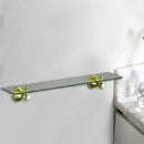 Vintage Glass Shelf in Brushed Gold [66509BG]