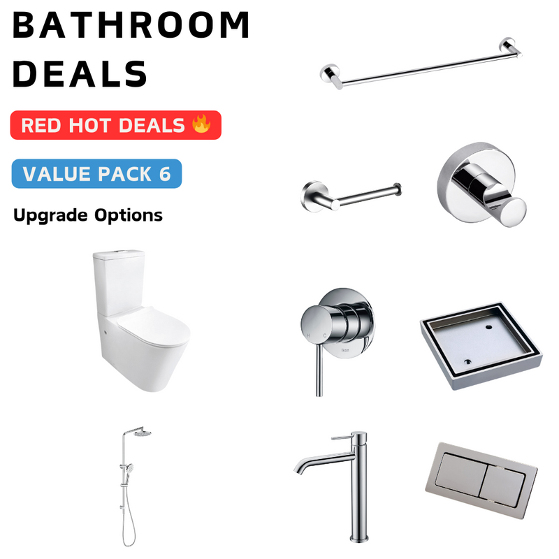 Hali Chrome Bathroom Package Deal