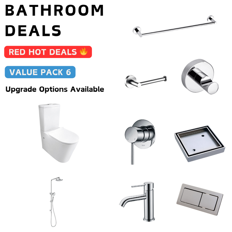 Hali Chrome Bathroom Package Deal