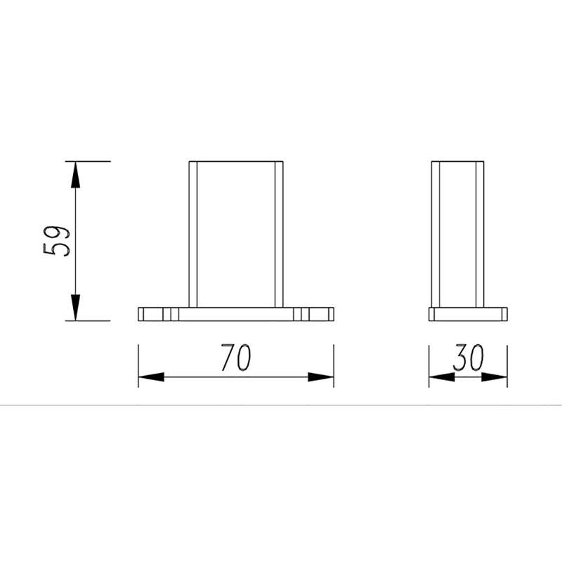 Aiko Double Robe Hook 7110D