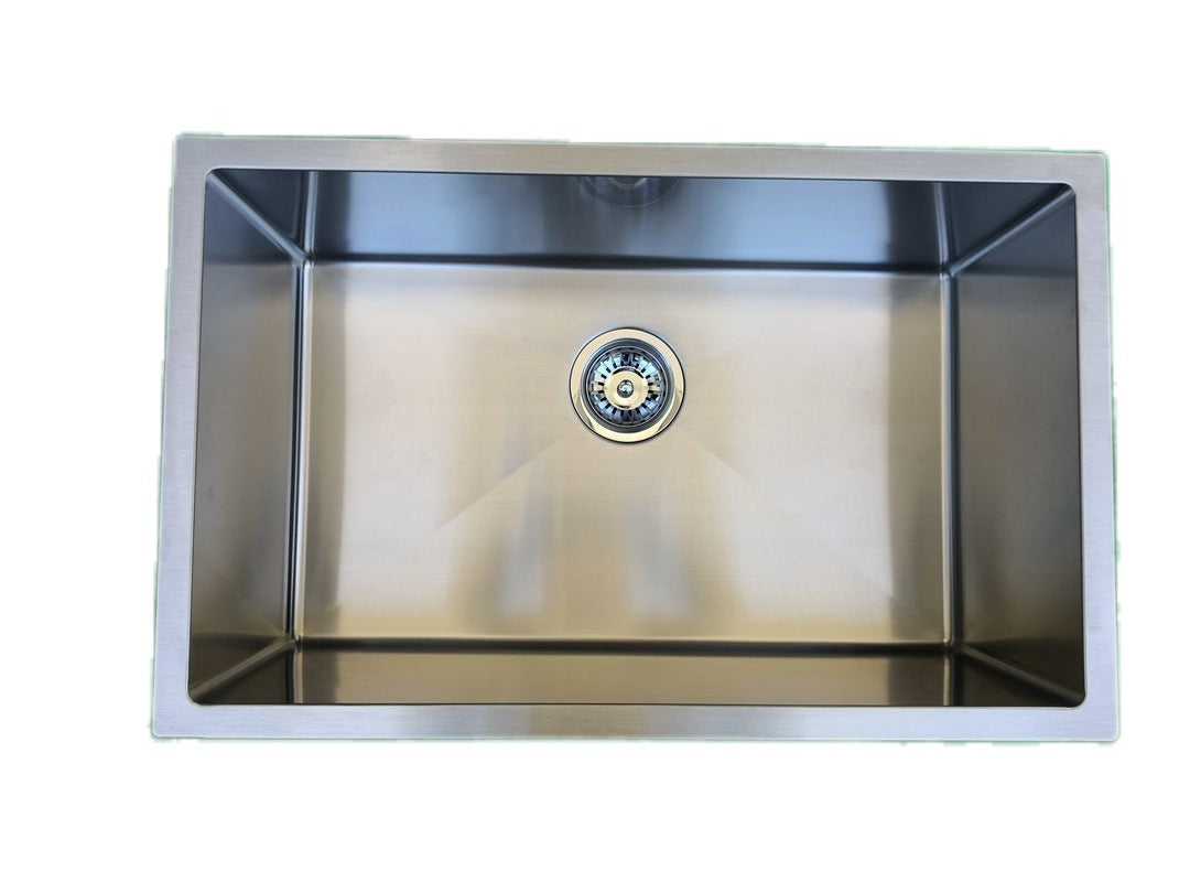 Handmade Stainless Steel Kitchen Sink / Laundry Tub (72cm x 45cm) - HMSB7245R - Bathroom Hub