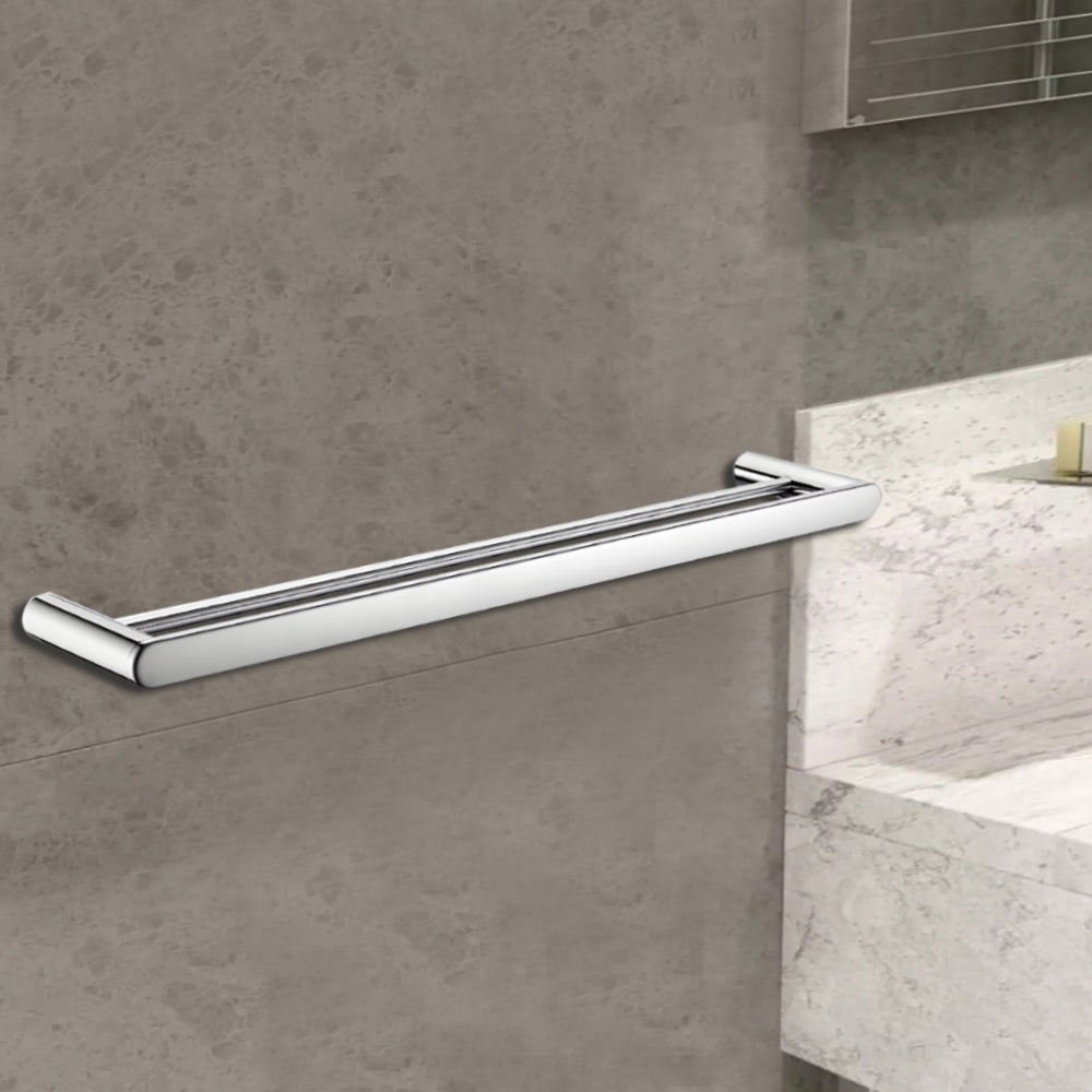 Dove Double Towel Rail 810mm Chrome 7302-810-CH - Bathroom Hub