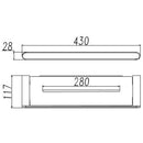 Dove Metal Shelf Chrome 7303