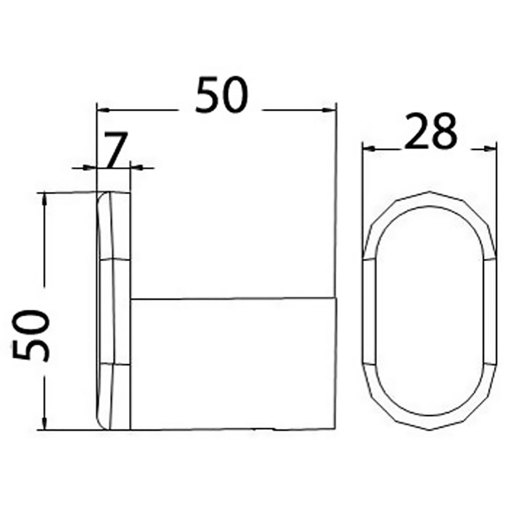 Dove Robe Chrome Hook 7310 - Bathroom Hub