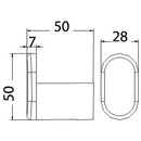 Dove Robe Chrome Hook 7310 - Bathroom Hub