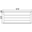 Dove Towel Rack Chrome 7312-610