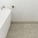 Aluminium Slimline Tile Insert Shower Drain Antique Brass 300-3000x100x21mm