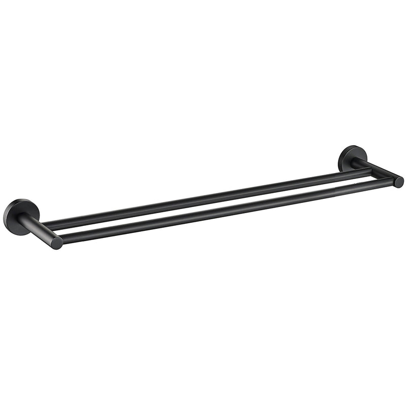 Otus Double Towel Rail 600mm Matt Black 8111-60-B