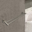 Otus Double Towel Rail 600mm Brushed Nickel 8111-600-BN