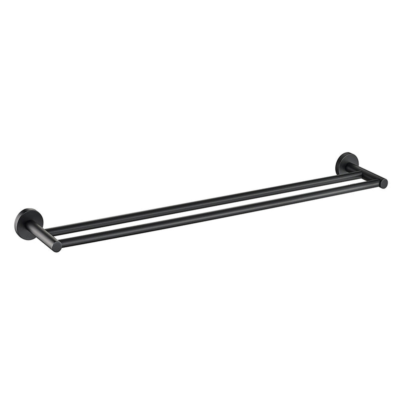 Otus Double Towel Rail 750mm Matt Black 8111-75-B