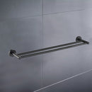 Otus Double Towel Rail 750mm Matt Black 8111-750-B