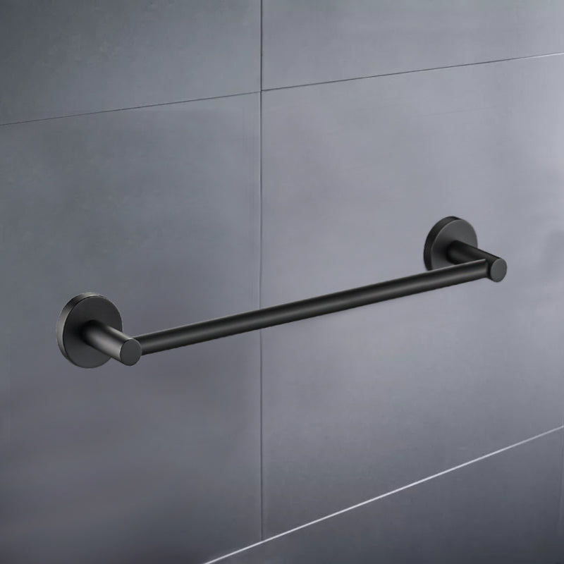 Otus Single Towel Rail 350mm Matt Black 8112-35-B