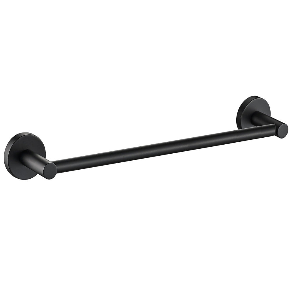 Otus Single Towel Rail 350mm Matt Black 8112-350-B - Bathroom Hub