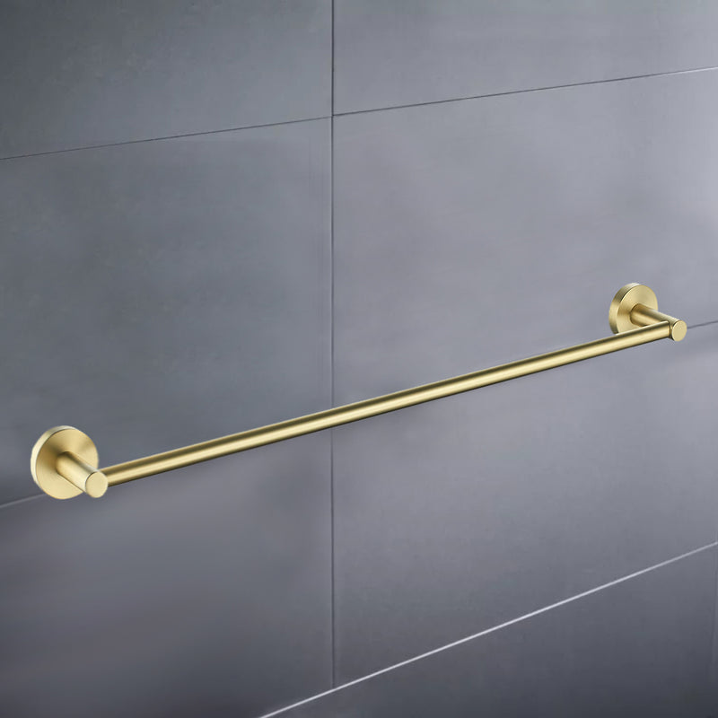 Otus Single Towel Rail 600mm Brushed Gold 8112-60-BG