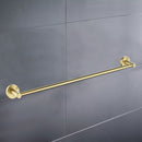 Otus Single Towel Rail 600mm Brushed Gold 8112-600-BG