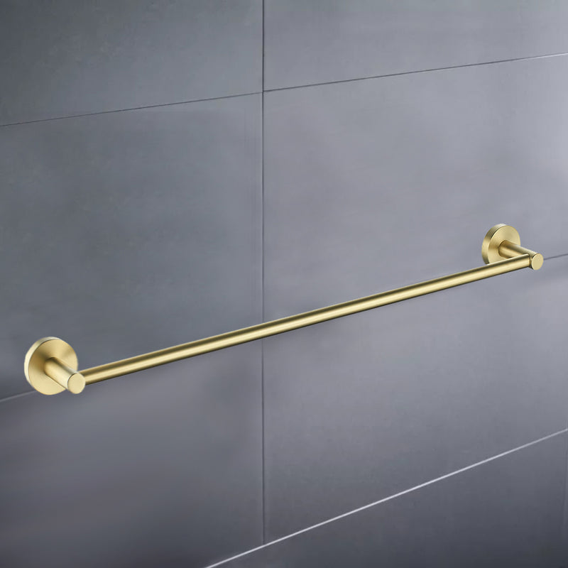 Otus Single Towel Rail 750mm Brushed Gold 8112-750-BG