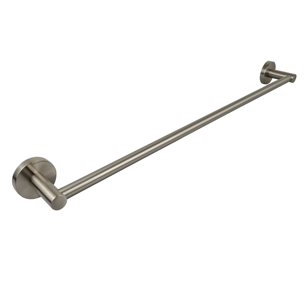 Otus Single Towel Rail 750mm Brushed Nickel 8112-750-BN - Bathroom Hub