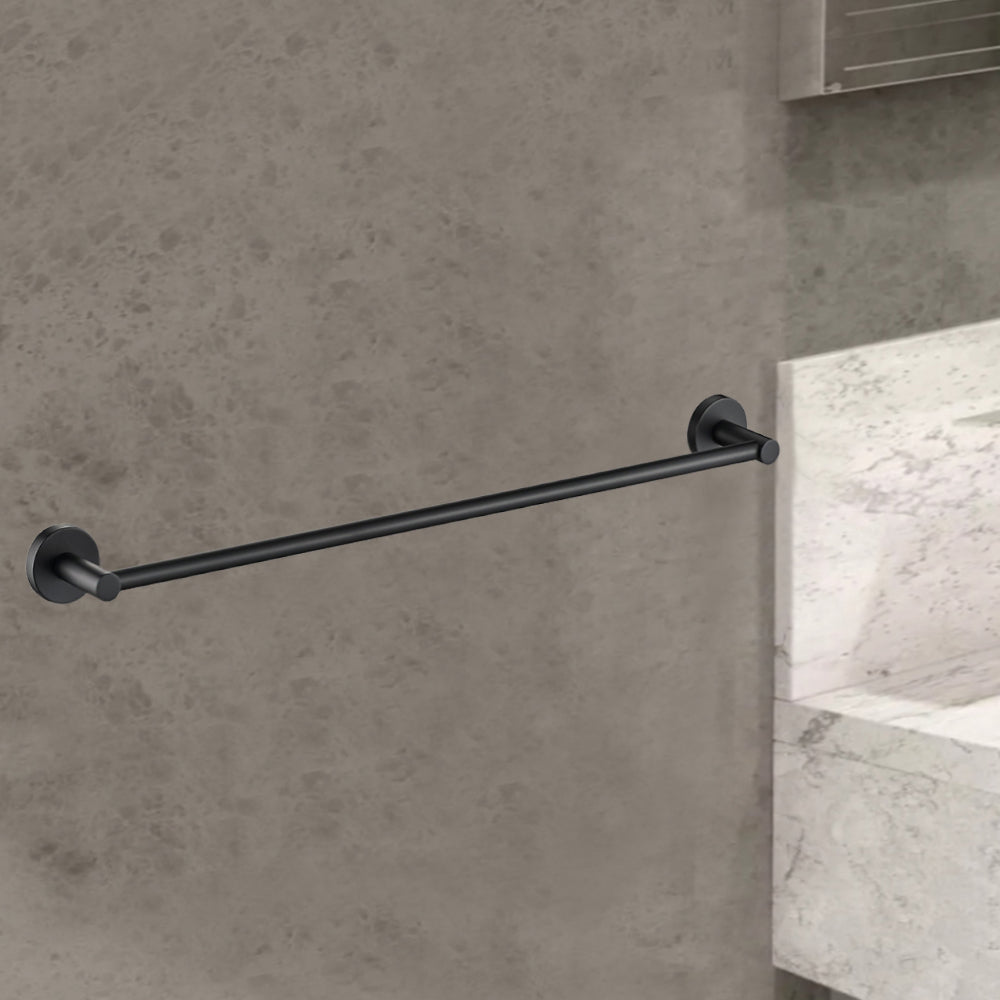 Otus Single Towel Rail 750mm Gunmetal 8112-750-GM - Bathroom Hub