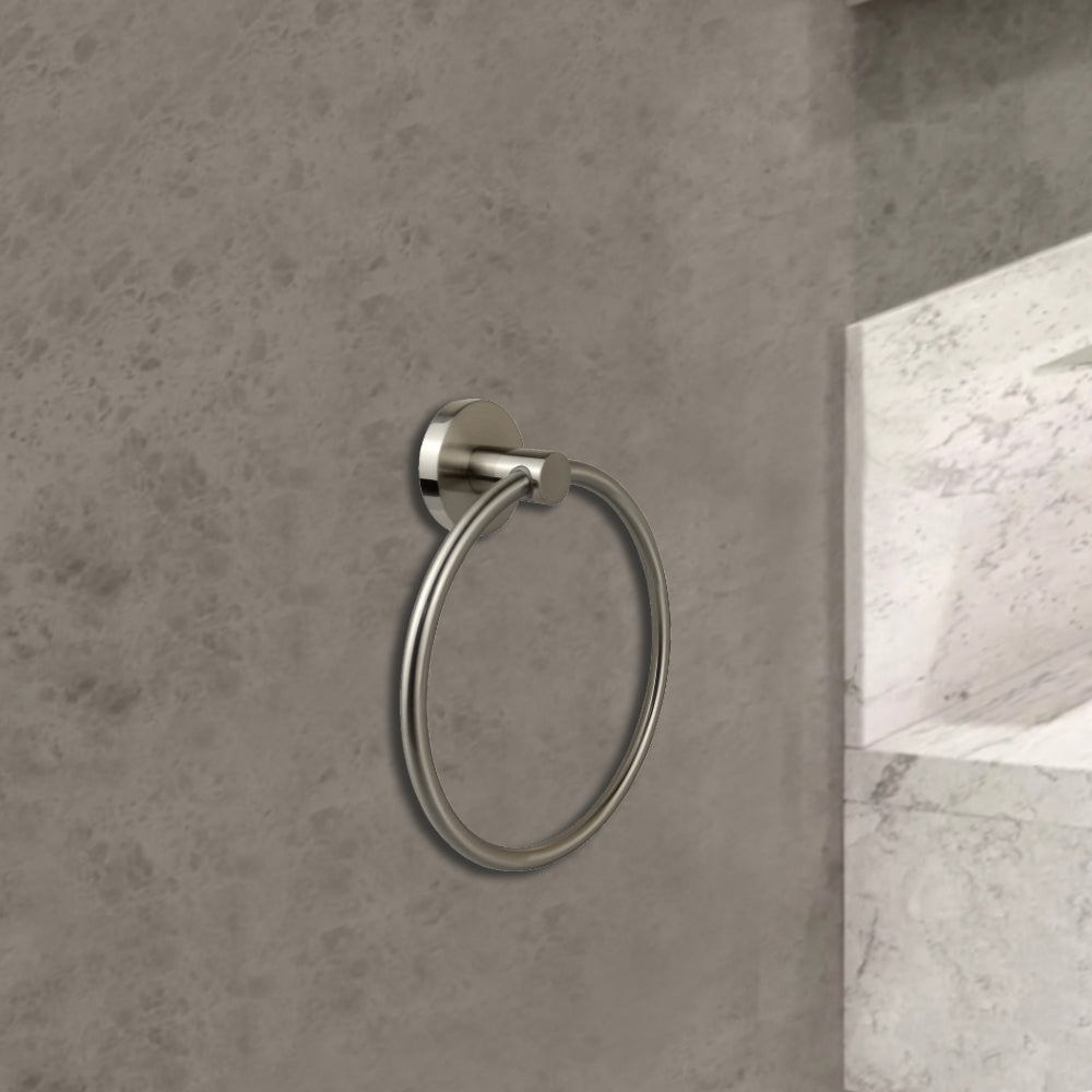 Otus Towel Ring Brushed Nickel 8113-BN - Bathroom Hub