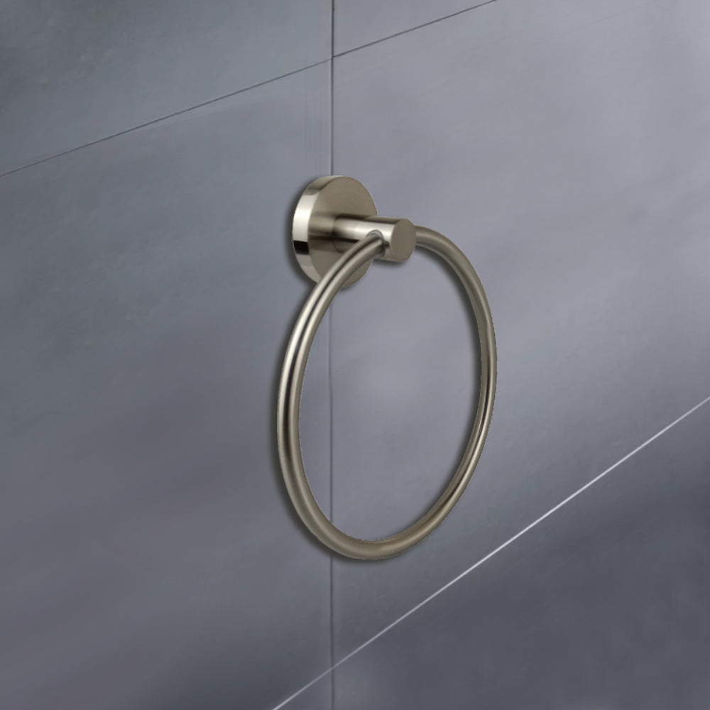 Otus Towel Ring Brushed Nickel 8113-BN - Bathroom Hub