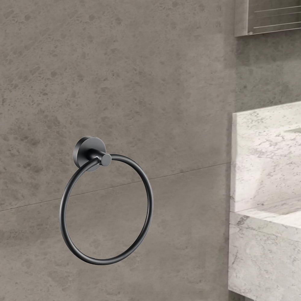 Otus Towel Ring Gunmetal 8113-GM - Bathroom Hub