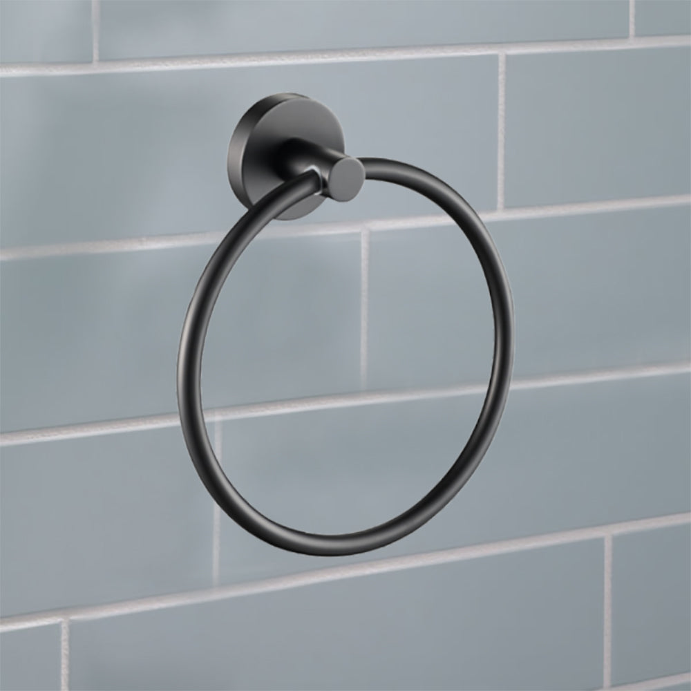 Otus Towel Ring Gunmetal 8113-GM - Bathroom Hub