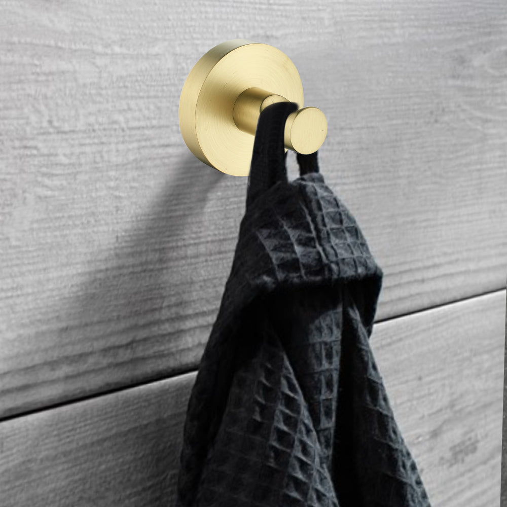 Otus Robe Hook Brushed Gold 8115-BG - Bathroom Hub