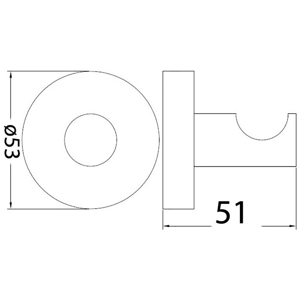 Otus Robe Hook Brushed Nickel 8115-BN - Bathroom Hub
