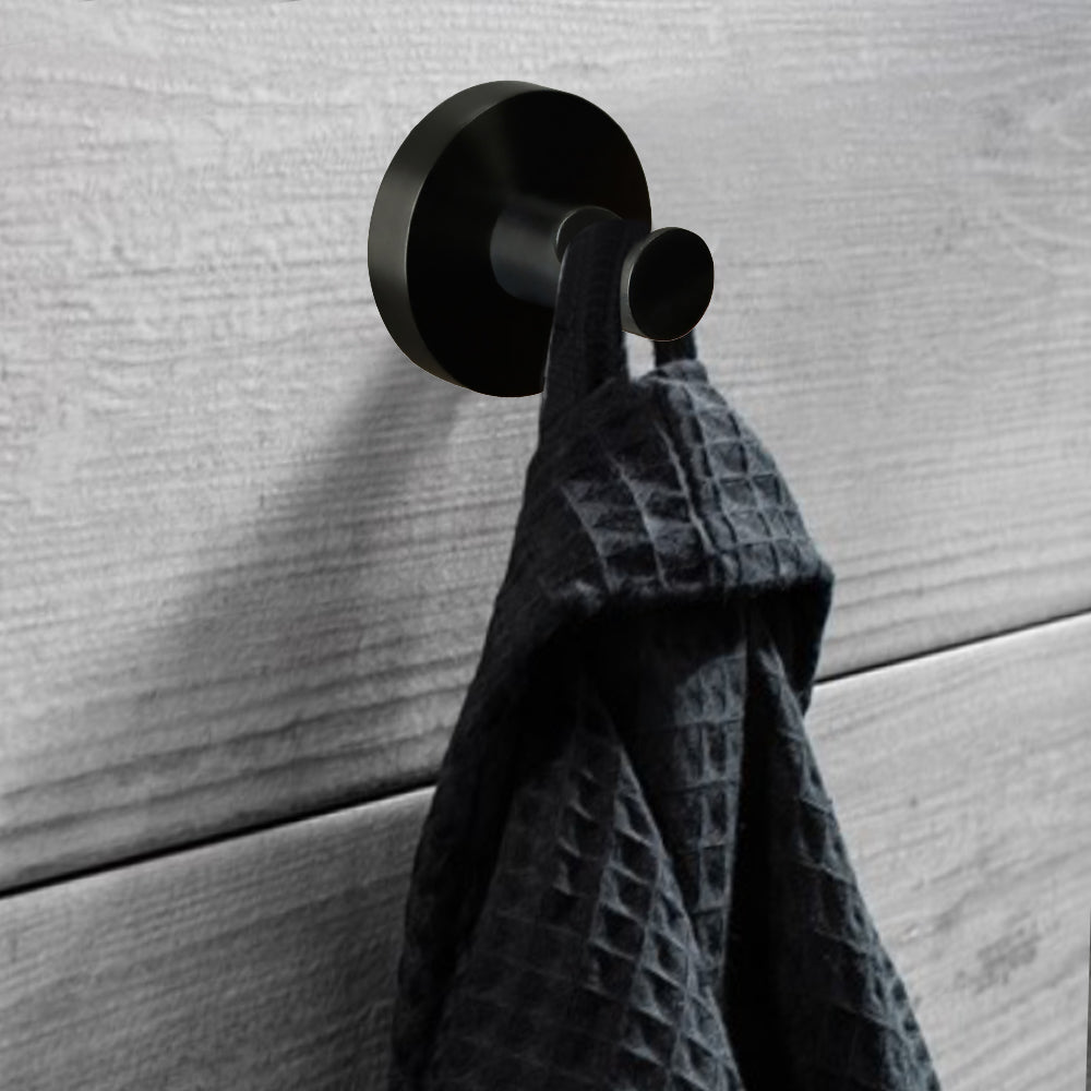 Otus Robe Hook Matte Black 8115-B - Bathroom Hub