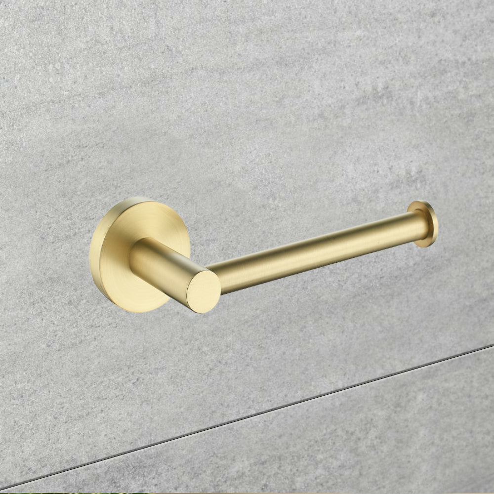 Otus Toilet Roll Holder Brushed Gold 8116A-BG - Bathroom Hub