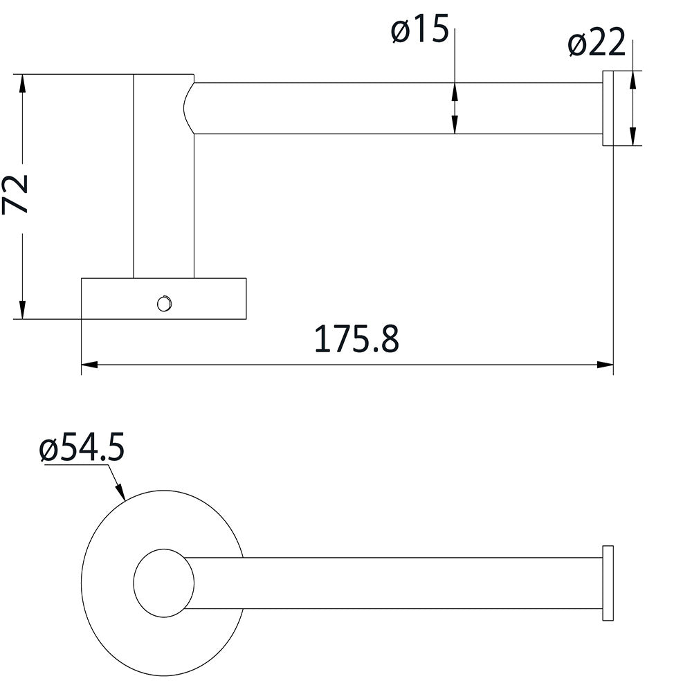 Otus Toilet Roll Holder Gunmetal 8116A-GM - Bathroom Hub