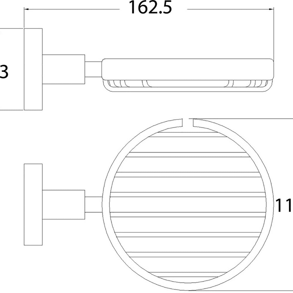 Otus Soap Wire Brushed Nickel 8124-BN - Bathroom Hub