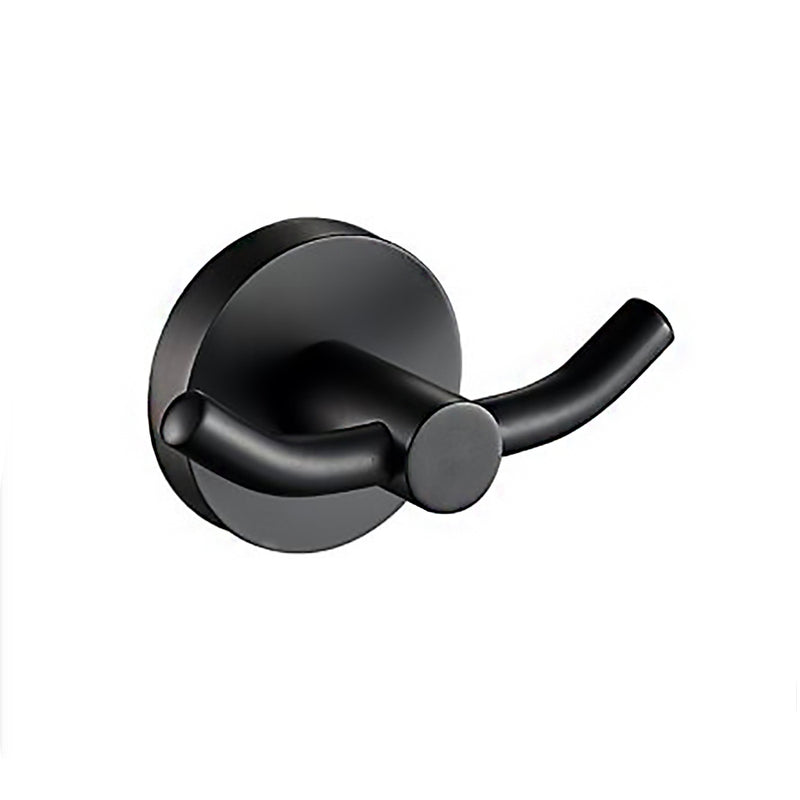 Otus Double Robe Hook Matte Black - 8125-B