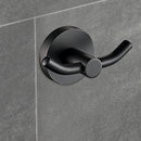 Otus Double Robe Hook Matte Black- 8125-B