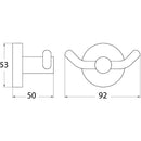 Otus Double Robe Hook 8125