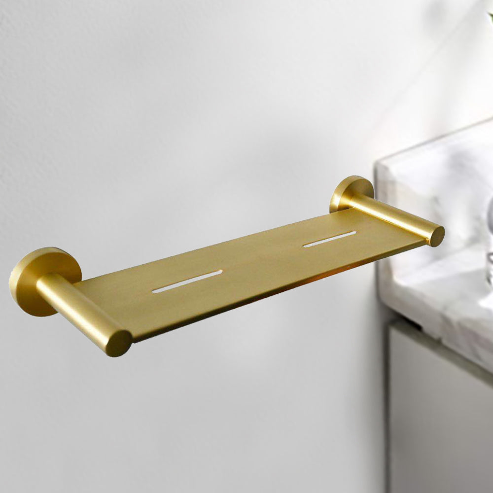 Otus Metal Shelf Brushed Gold 8127A-BG - Bathroom Hub