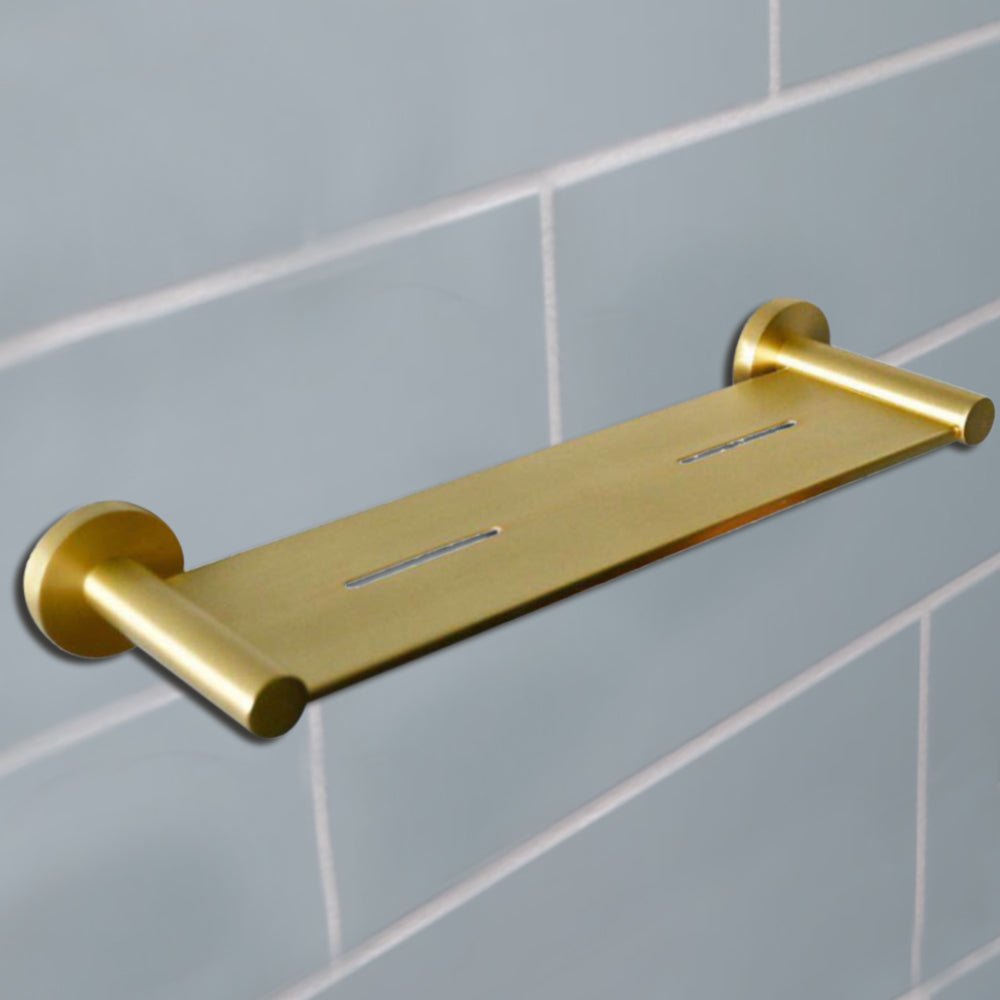 Otus Metal Shelf Brushed Gold 8127A-BG - Bathroom Hub