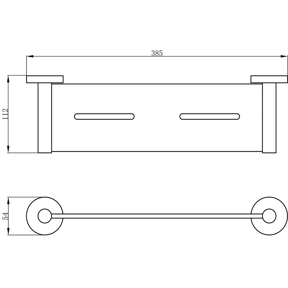 Otus Metal Shelf Gunmetal 8127A-GM