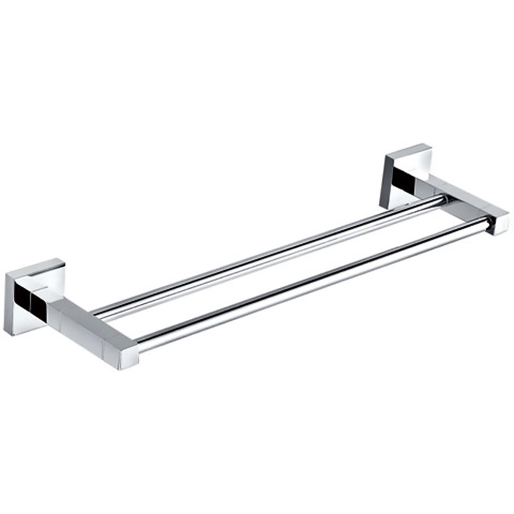 Sara Double Towel Rail 750mm Chrome 8911-750mm - Bathroom Hub