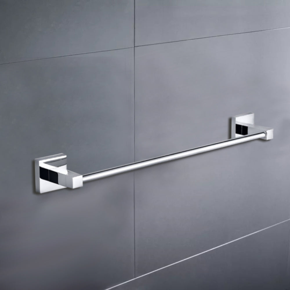 Sara Single Towel Rail 750mm Chrome 8912-750mm - Bathroom Hub