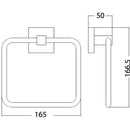 Sara Towel Ring Chrome 8913