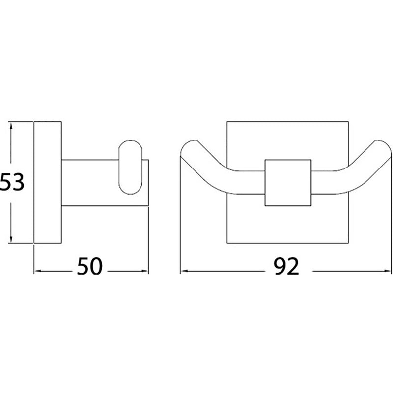 Sara Double Robe Hook 8915