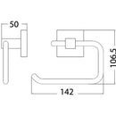 Sara Toilet Roll Holder Chrome 8916