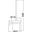 Sara Toilet Brush Chrome 8919