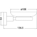 Sara Soap Dish Chrome 8922