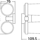 Sara Double Tumbler Holder 8928 - Bathroom Hub