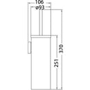 Sara Toilet Brush Chrome 8929